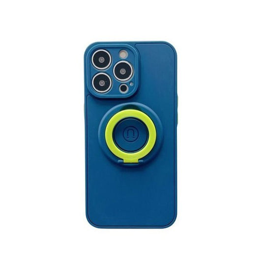 Husa protectie Flippy compatibila cu Apple iPhone 13 Pro Max Mag Safe Silicone Albastru-0