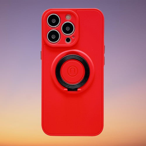 Husa protectie Flippy compatibila cu Apple iPhone 13 Pro Max Mag Safe Silicone Rosu-2