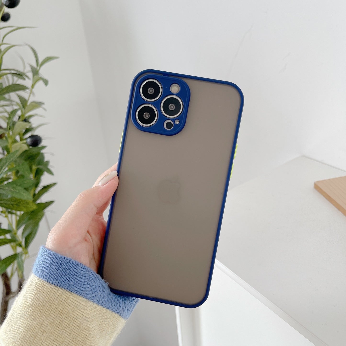 Husa protectie Flippy compatibila cu Apple iPhone 13 Pro Phantom Tpu Albastru-1