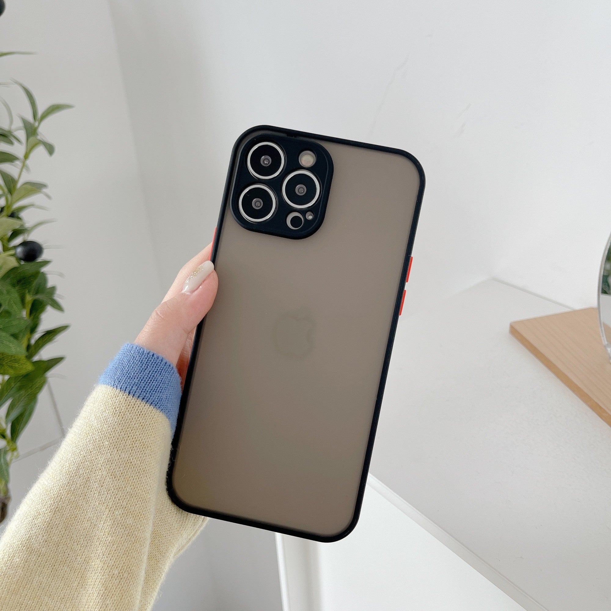 Husa protectie Flippy compatibila cu Apple iPhone 13 Pro Phantom Tpu Negru-1