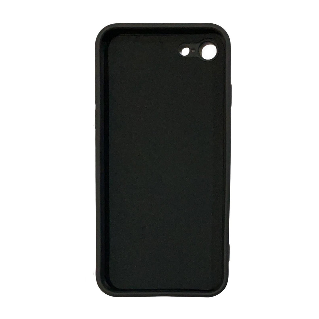 Husa protectie Flippy compatibila cu Apple iPhone 7/8/SE 2020 Liquid Silicone Ring cu suport rotativ Negru-2