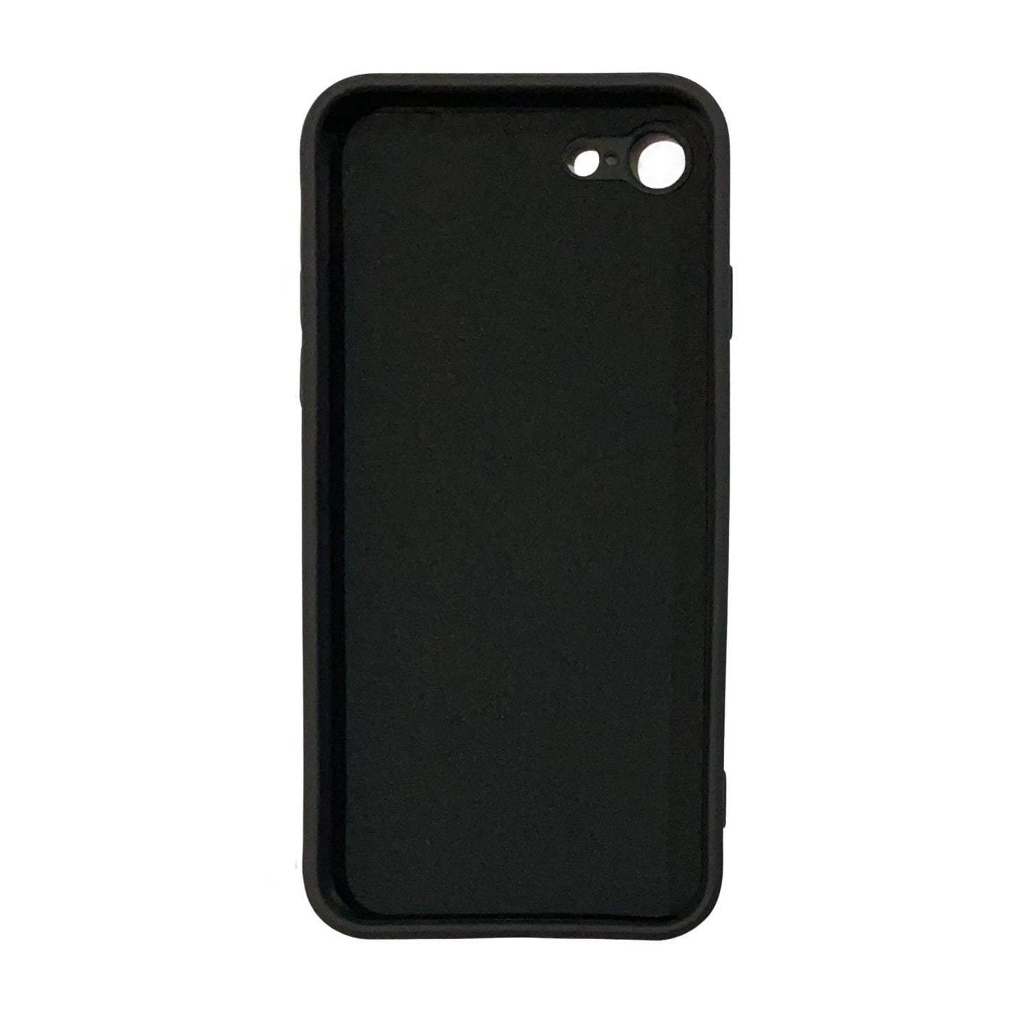 Husa protectie Flippy compatibila cu Apple iPhone 7/8/SE 2020 Liquid Silicone Ring cu suport rotativ Negru-2