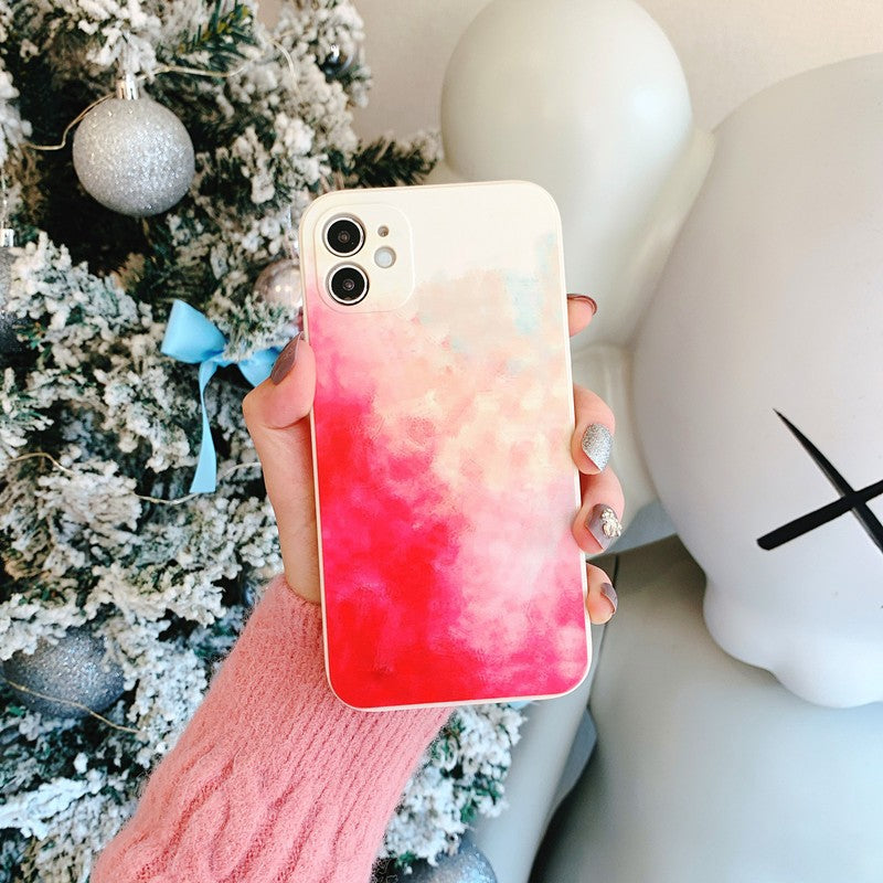 Husa protectie Flippy compatibila cu Apple iPhone 7/8G/SE2020 Tpu Ombre, Roz/Galben-11
