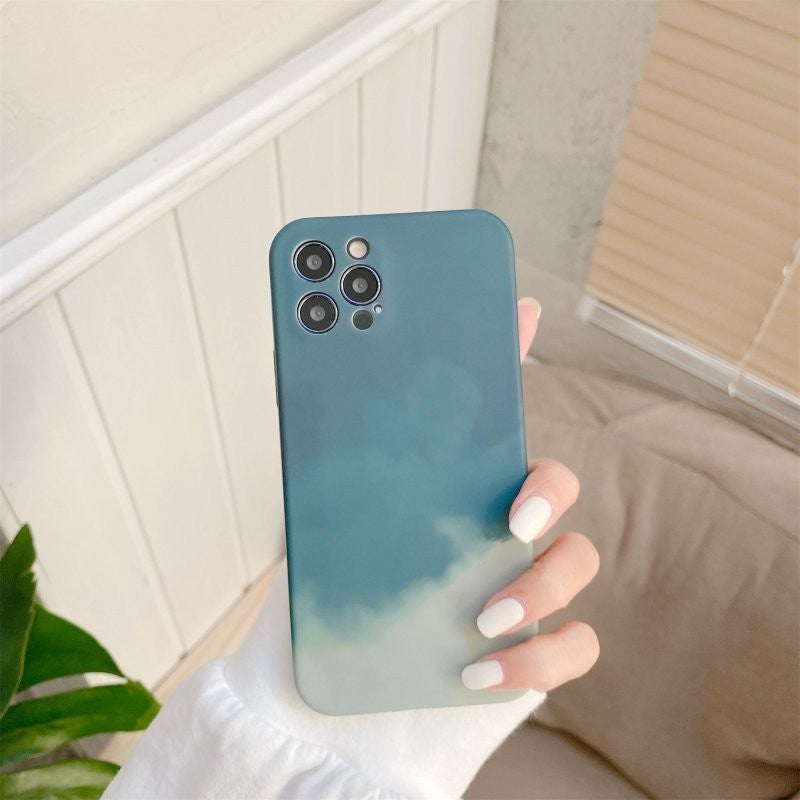 Husa protectie Flippy compatibila cu Apple iPhone 7/8G/SE2020 Tpu Ombre, Verde/Alb-6