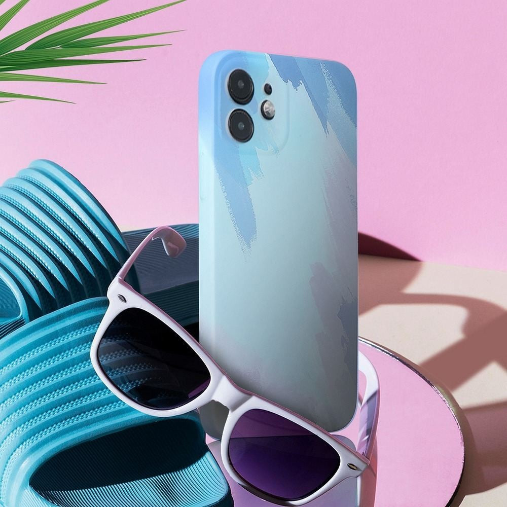 Husa protectie Flippy compatibila cu Apple iPhone XR Tpu Ombre, Albastru/Bleu/Mov-11