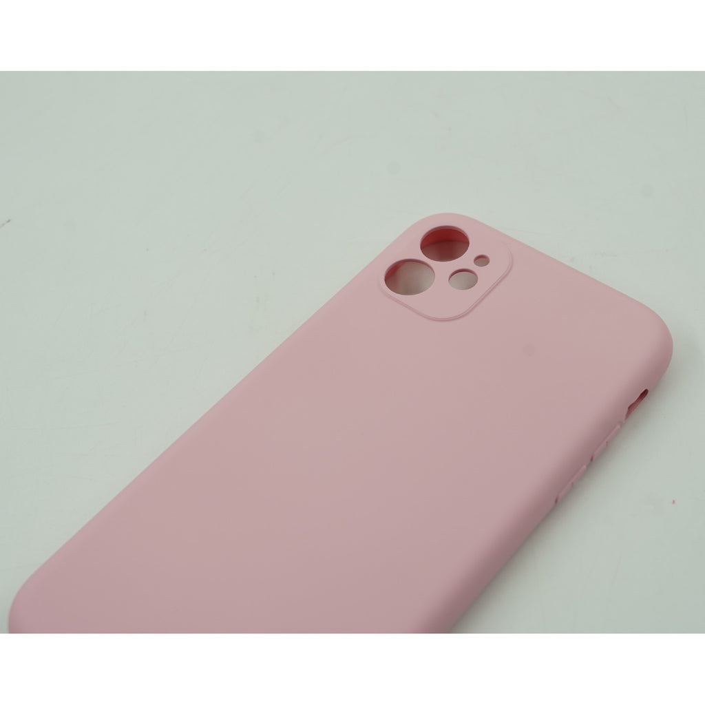 Husa protectie Flippy compatibila cu Apple iPhone 11 Liquid Silicone Roz-3