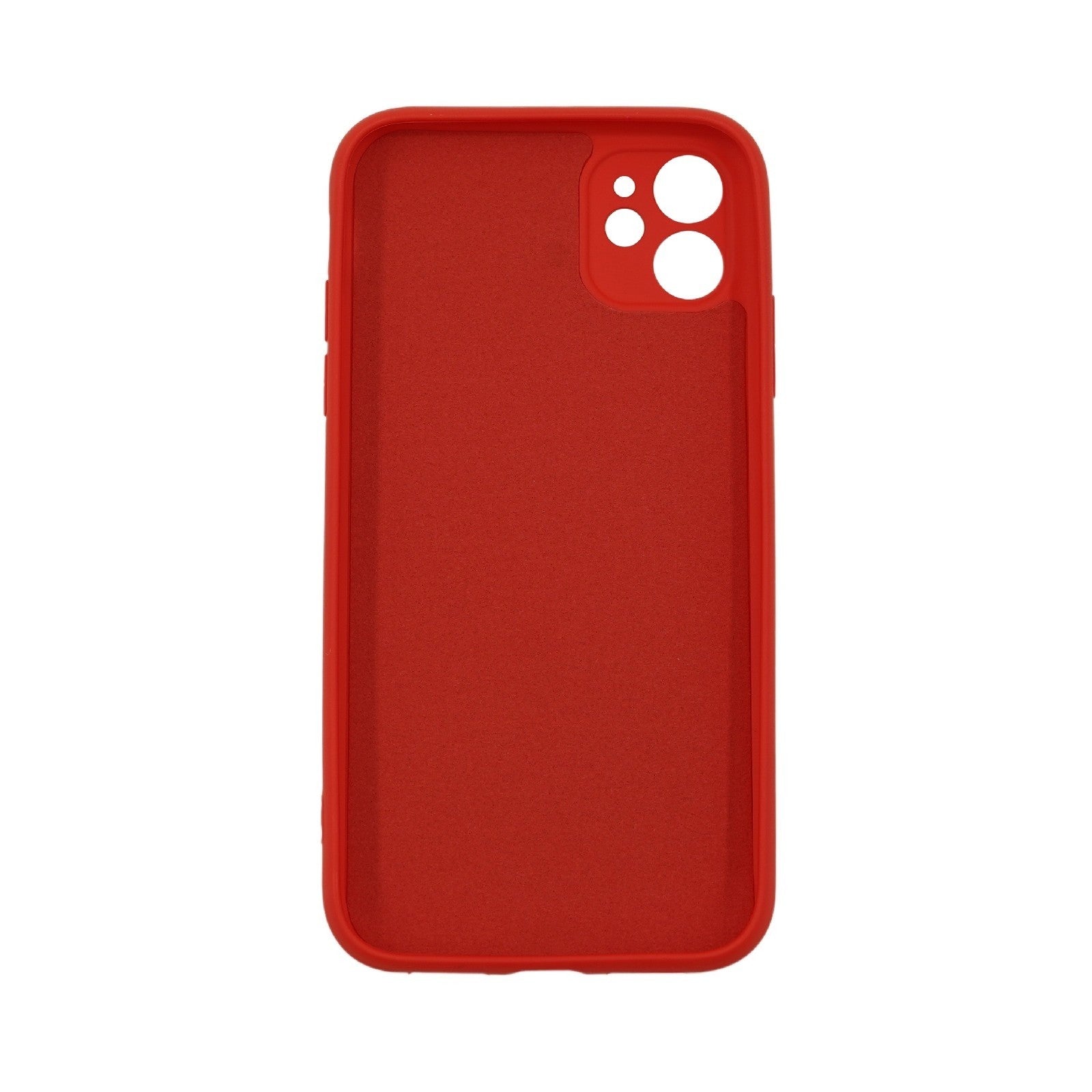 Husa protectie,Flippy, compatibila cu Apple iPhone 12 Liquid Silicone Case Rosu-1