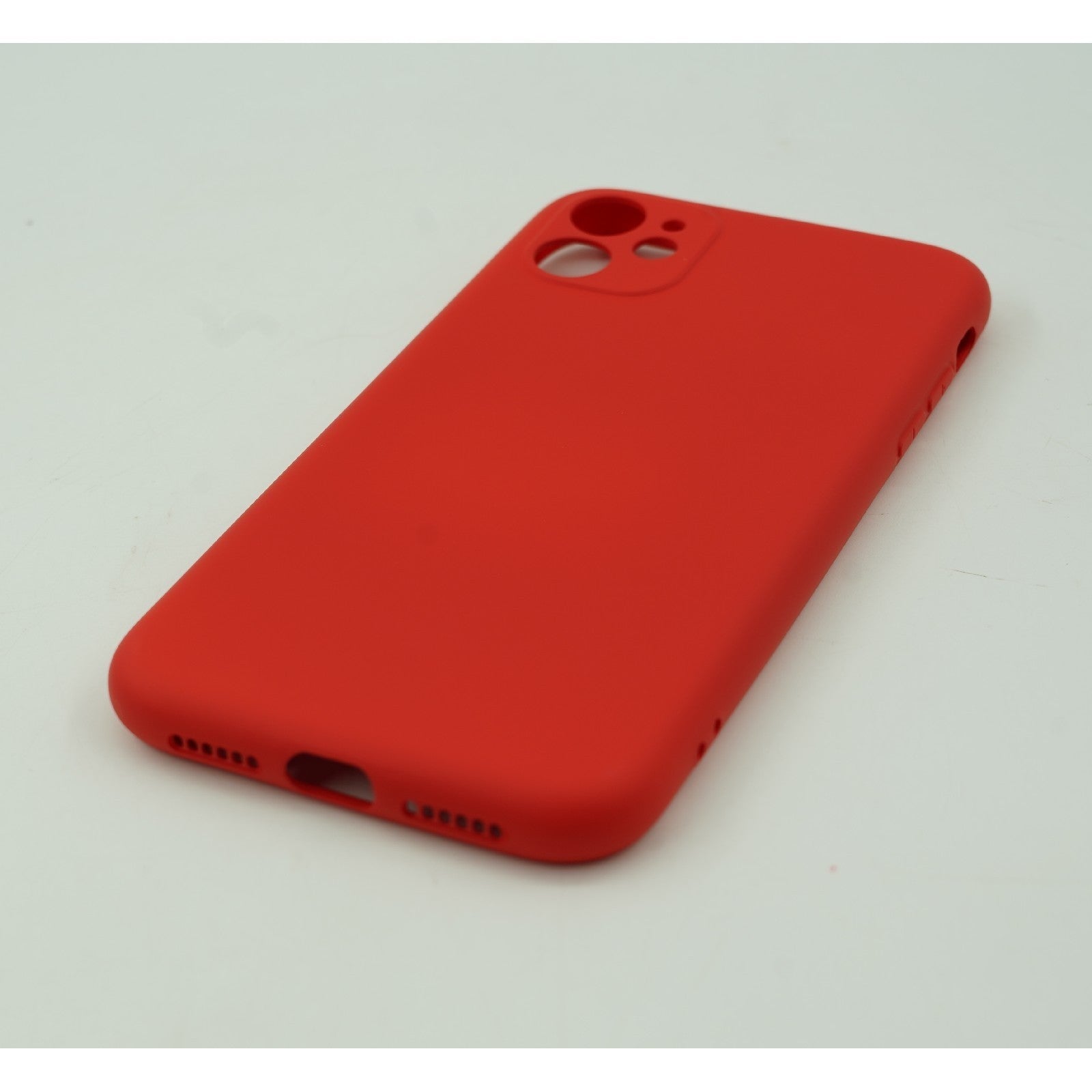 Husa protectie,Flippy, compatibila cu Apple iPhone 12 Liquid Silicone Case Rosu-5