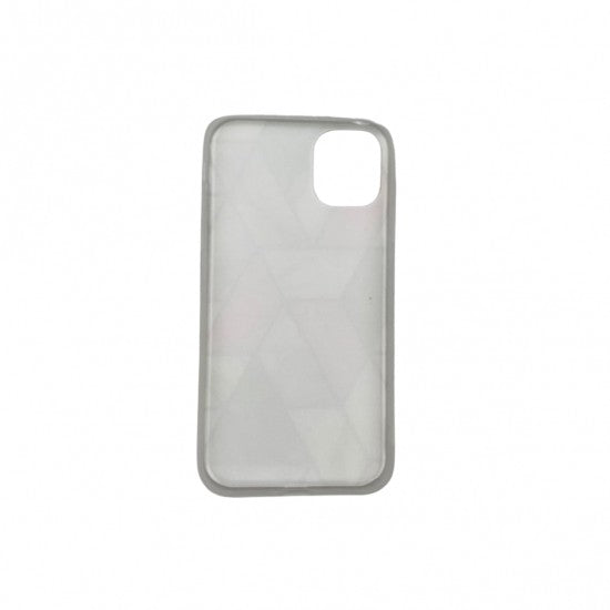 Husa protectie Flippy compatibila cu Huawei P Smart 2021 Soft IMD TPU Marble Geometric Alb-4
