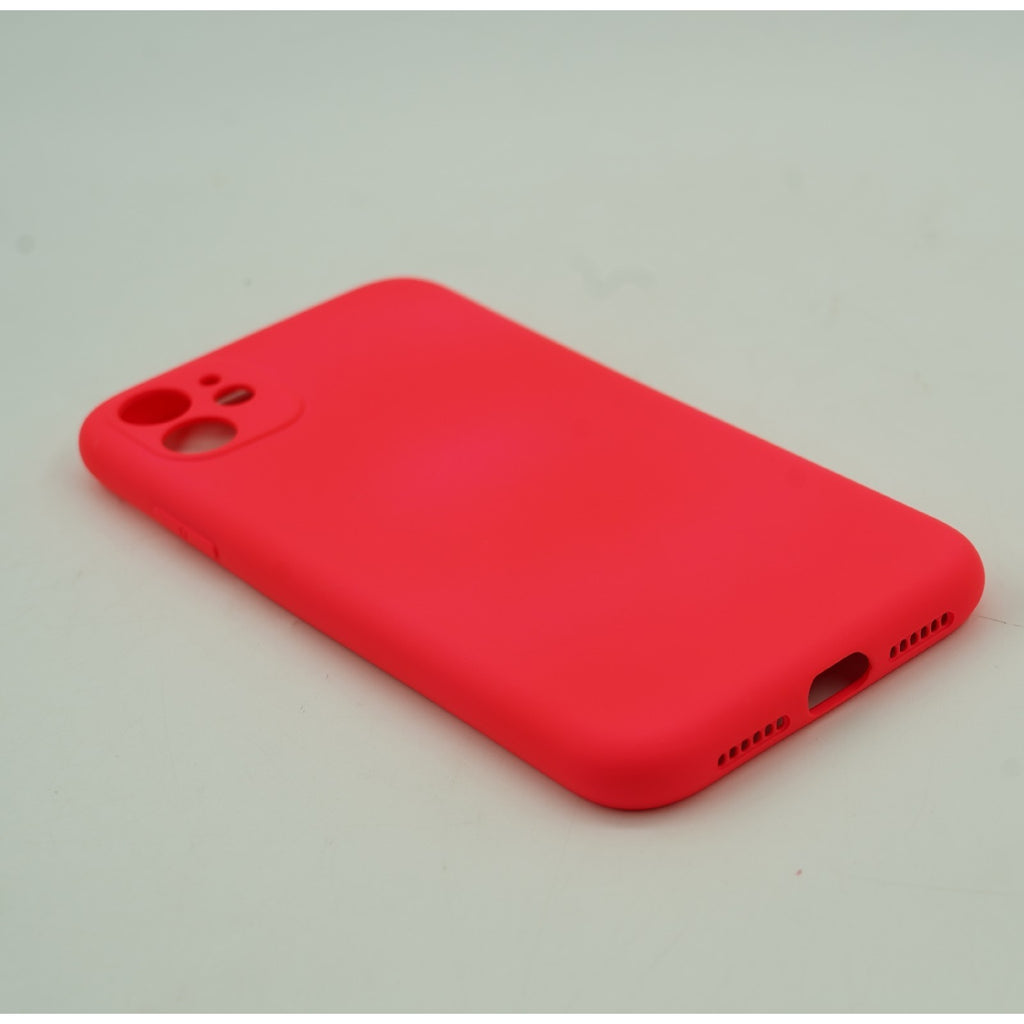 Husa protectie Flippy compatibila cu Huawei P30 Lite Liquid Silicone Case Fucshia-5