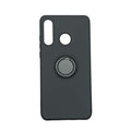 Husa protectie Flippy compatibila cu Huawei P30 Lite Liquid Silicone Ring cu suport rotativ Negru-0