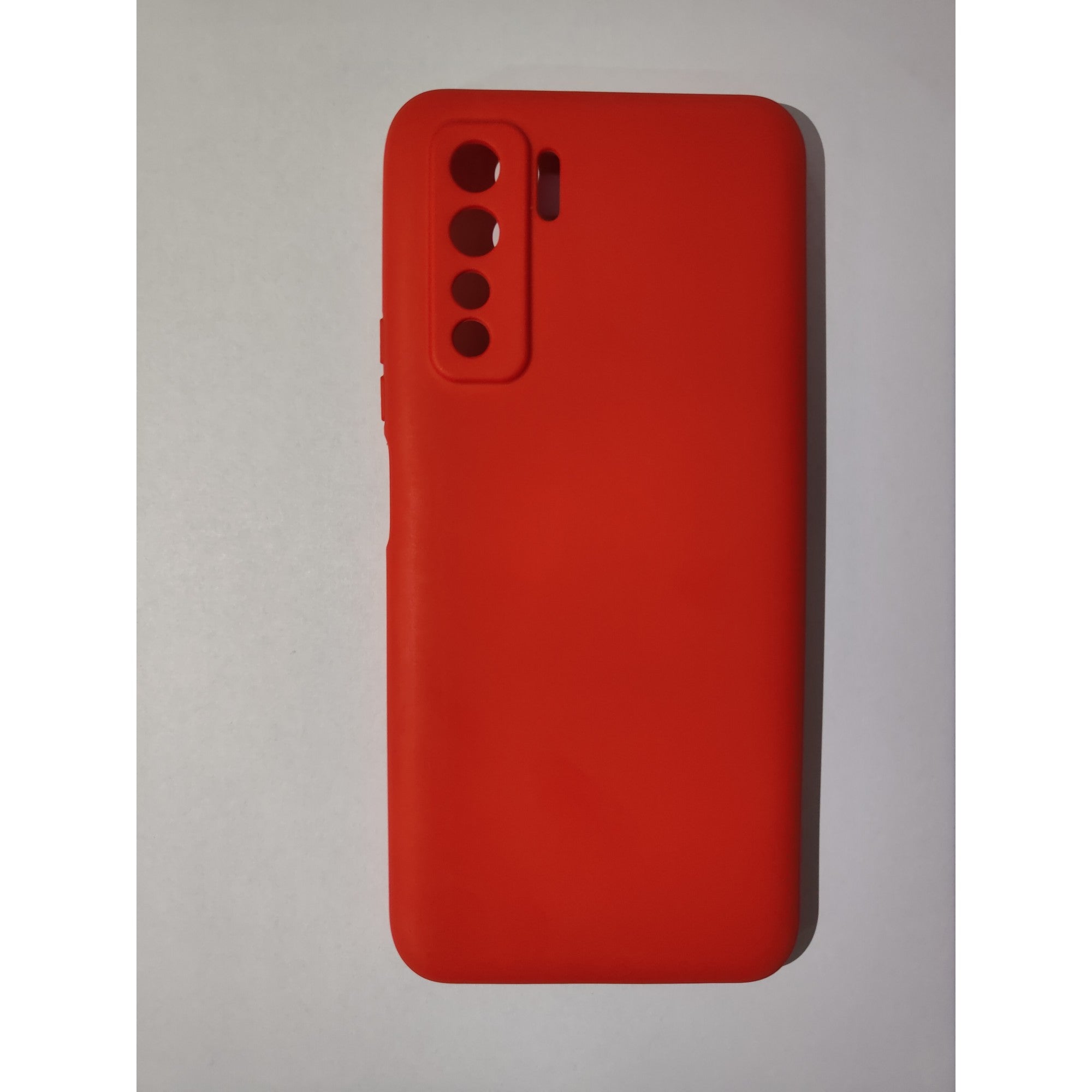 Husa protectie Flippy compatibila cu Huawei P40 Lite 5G Liquid Silicone Case Rosu-1