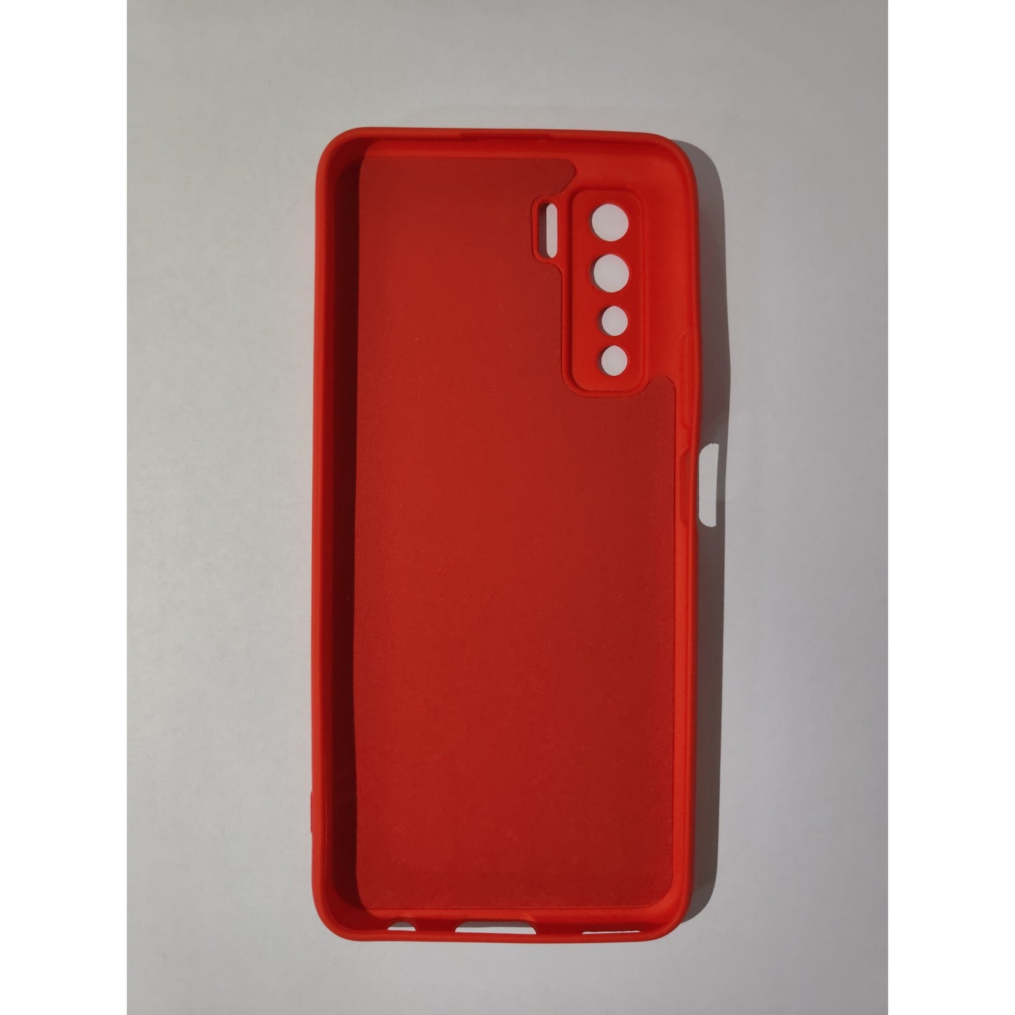 Husa protectie Flippy compatibila cu Huawei P40 Lite 5G Liquid Silicone Case Rosu-2