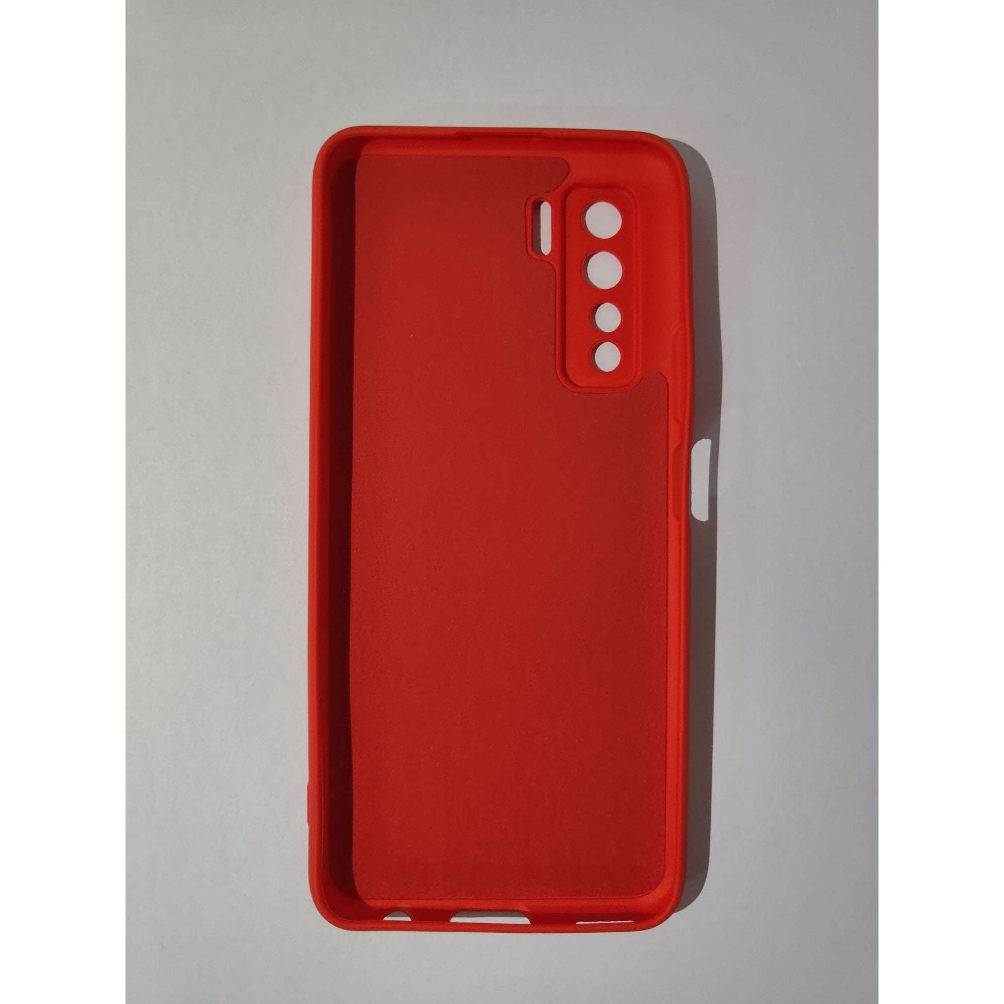 Husa protectie Flippy compatibila cu Huawei P40 Lite 5G Liquid Silicone Case Rosu-2