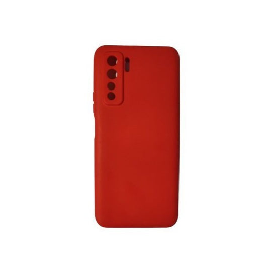 Husa protectie Flippy compatibila cu Huawei P40 Lite 5G Liquid Silicone Case Rosu-0