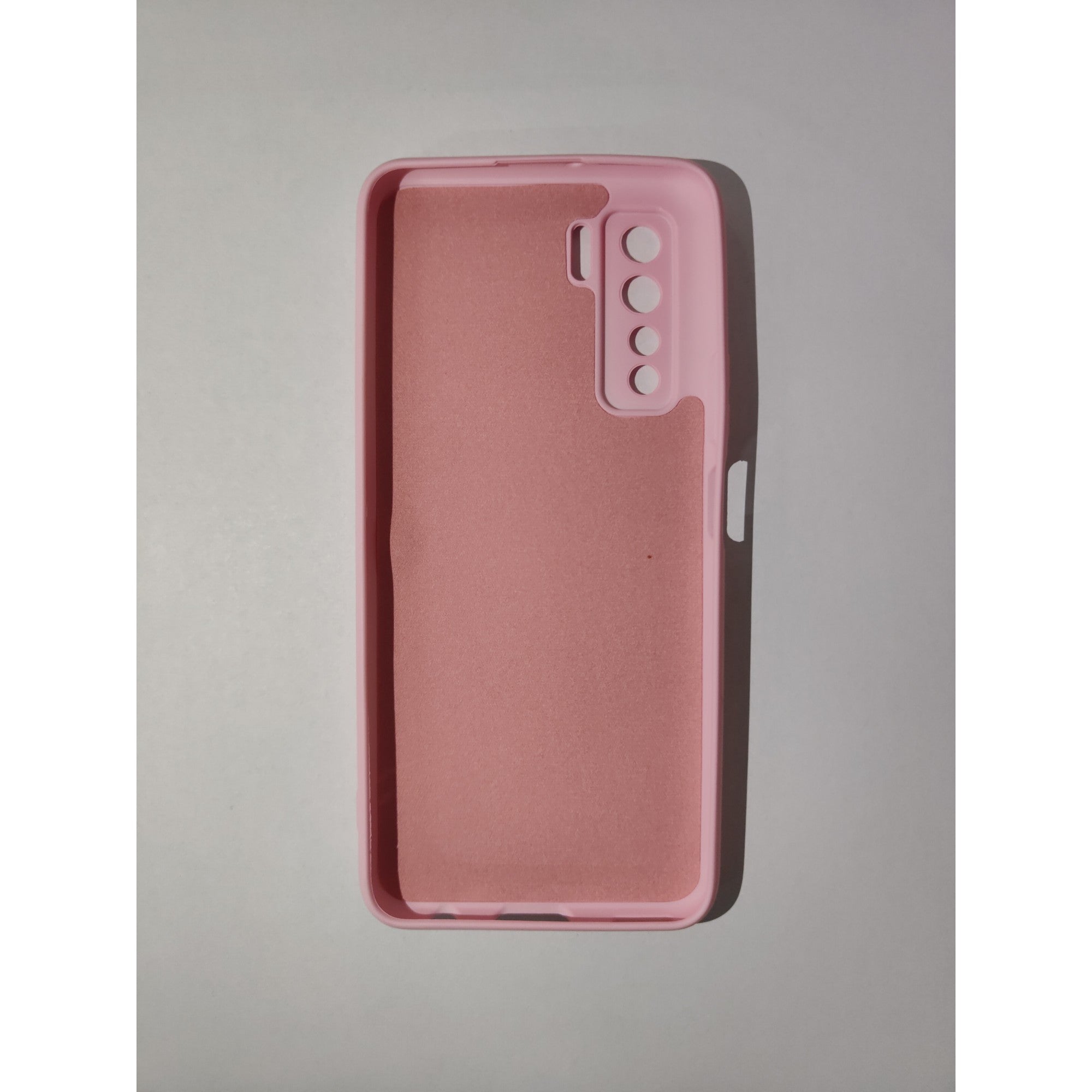 Husa protectie Flippy compatibila cu Huawei P40 Lite 5G Liquid Silicone Case Roz-1