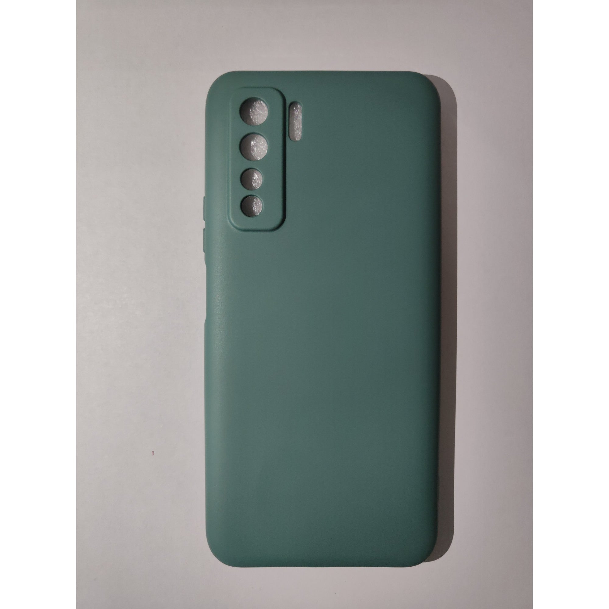 Husa protectie Flippy compatibila cu Huawei P40 Lite 5G Liquid Silicone Case Verde-1