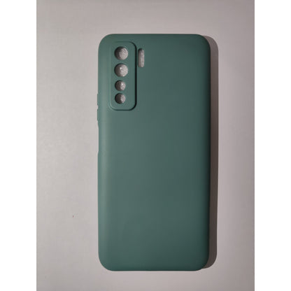 Husa protectie Flippy compatibila cu Huawei P40 Lite 5G Liquid Silicone Case Verde-1