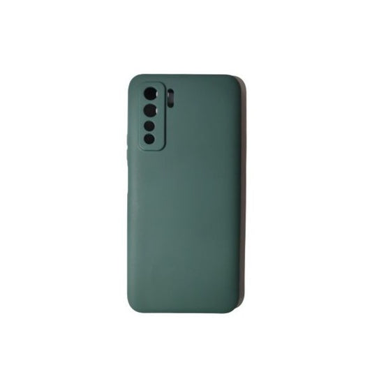 Husa protectie Flippy compatibila cu Huawei P40 Lite 5G Liquid Silicone Case Verde-0