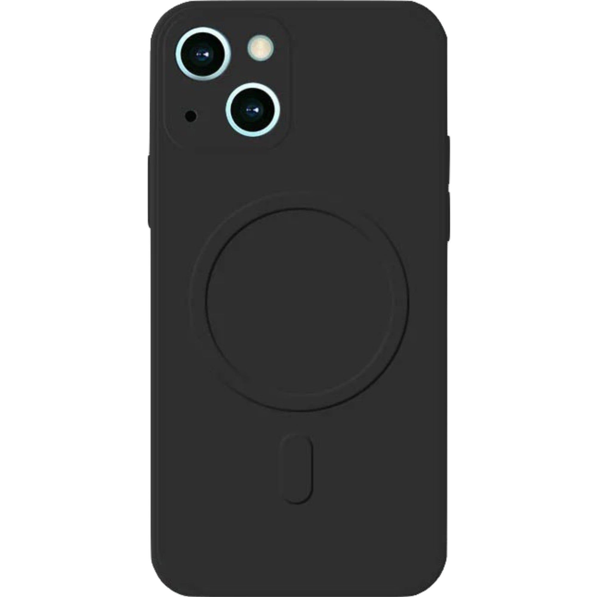 Husa protectie Flippy compatibila cu iPhone 14 Pro Max, Liquid MagSafe, ring-shaped, magnetica, Negru-0