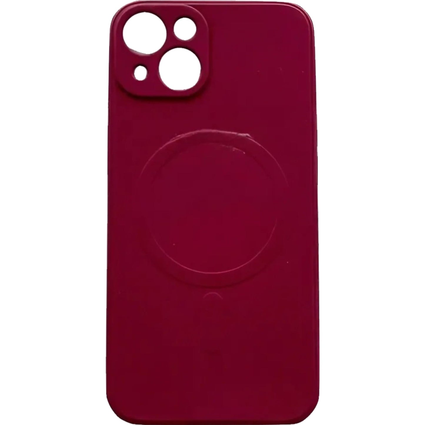 Husa protectie Flippy compatibila cu iPhone 14 Pro Max, Liquid MagSafe, ring-shaped, magnetica, Visiniu-0