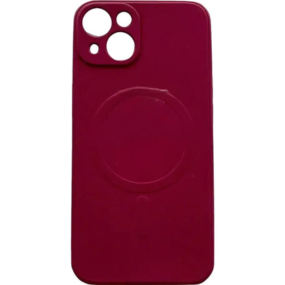 Husa protectie Flippy compatibila cu iPhone 14 Pro Max, Liquid MagSafe, ring-shaped, magnetica, Visiniu-0