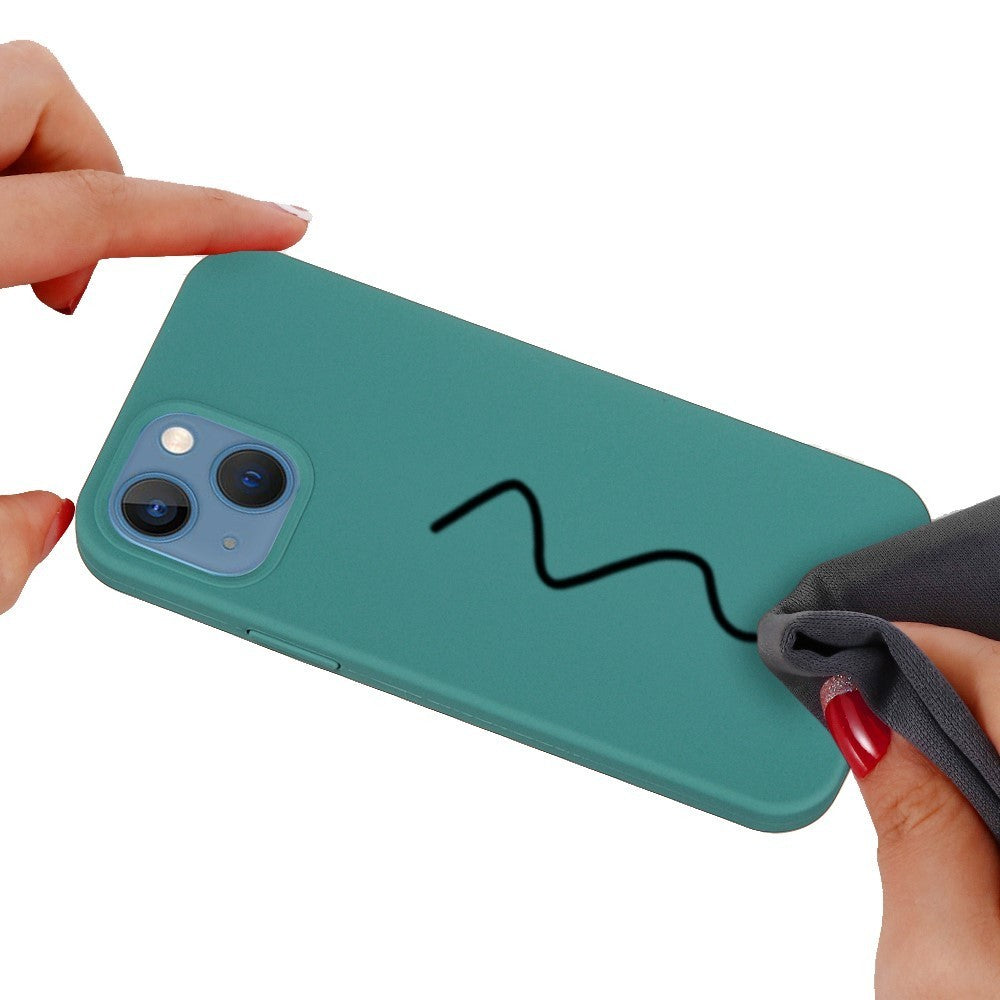Husa protectie Flippy compatibila cu Samsung A20E Liquid Silicone Case Verde-8