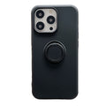 Husa protectie Flippy compatibila cu Samsung A20E Liquid Silicone Ring cu suport rotativ Negru-0