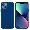 Husa protectie Flippy compatibila cu Samsung Galaxy A02S Liquid Silicone Case Albastru inchis-0