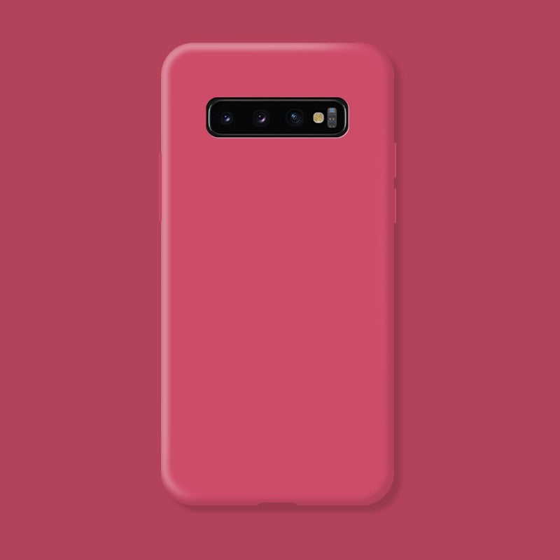 Husa protectie Flippy compatibila cu Samsung Galaxy S10 E Liquid Silicone Case Fuchsia-3