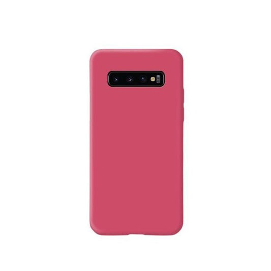 Husa protectie Flippy compatibila cu Samsung Galaxy S10 E Liquid Silicone Case Fuchsia-0