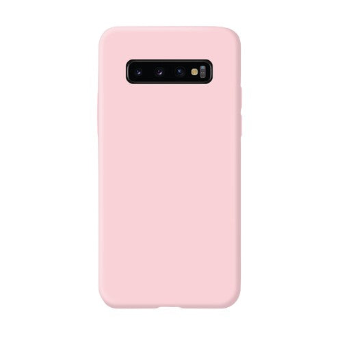 Husa protectie Flippy compatibila cu Samsung Galaxy S10 E Liquid Silicone Case Roz-1