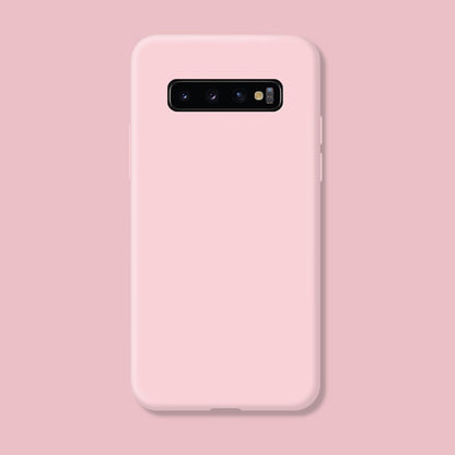 Husa protectie Flippy compatibila cu Samsung Galaxy S10 E Liquid Silicone Case Roz-2