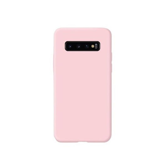 Husa protectie Flippy compatibila cu Samsung Galaxy S10 E Liquid Silicone Case Roz-0