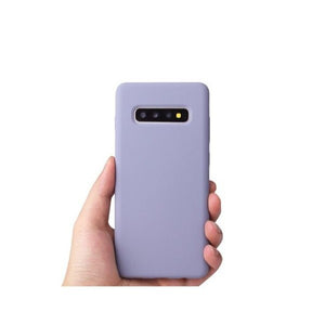 Husa protectie Flippy compatibila cu Samsung Galaxy S10 Liquid Silicone Case Mov-0