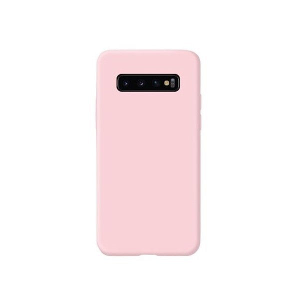 Husa protectie Flippy compatibila cu Samsung Galaxy S10 Liquid Silicone Case Roz-0