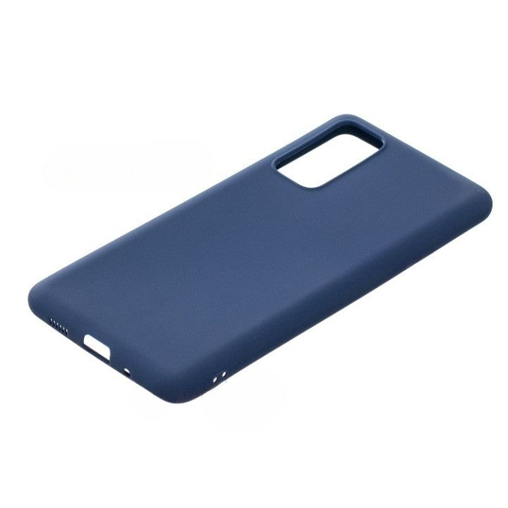 Husa protectie Flippy compatibila cu Samsung Galaxy S21 Ultra Liquid Silicone Case Albastru-1