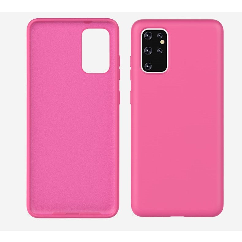 Husa protectie Flippy compatibila cu Samsung Galaxy S21 Ultra Liquid Silicone Case, Fuchsia-2