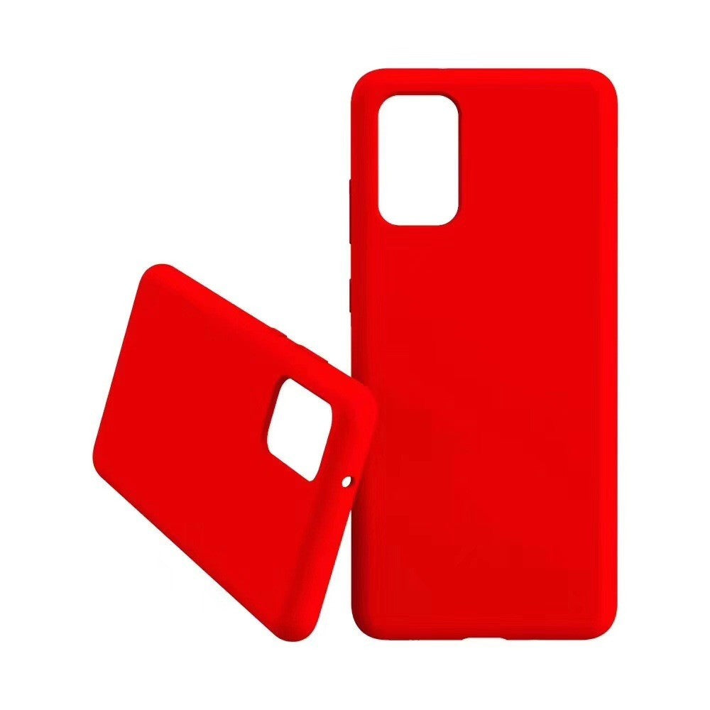 Husa protectie Flippy compatibila cu Samsung Galaxy S21 Ultra Liquid Silicone Case Rosu-1