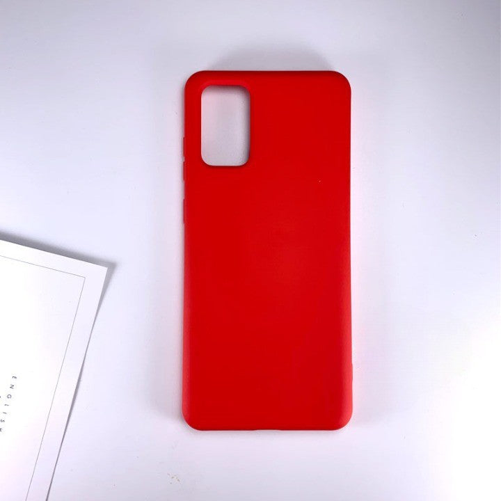 Husa protectie Flippy compatibila cu Samsung Galaxy S21 Ultra Liquid Silicone Case Rosu-2