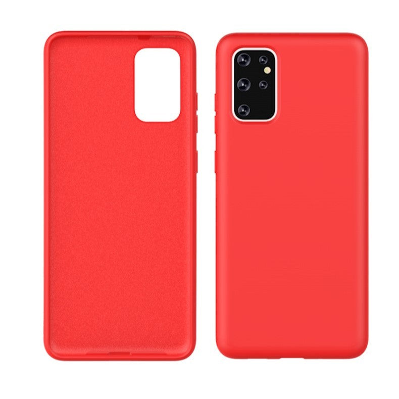 Husa protectie Flippy compatibila cu Samsung Galaxy S21 Ultra Liquid Silicone Case Rosu-4