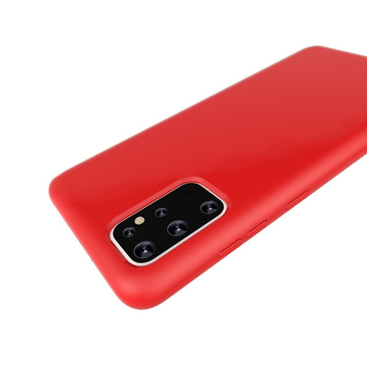 Husa protectie Flippy compatibila cu Samsung Galaxy S21 Ultra Liquid Silicone Case Rosu-5