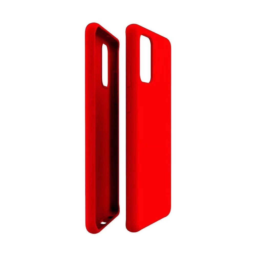 Husa protectie Flippy compatibila cu Samsung Galaxy S21 Ultra Liquid Silicone Case Rosu-6