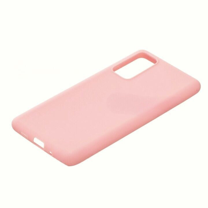 Husa protectie Flippy compatibila cu Samsung Galaxy S21 Ultra Liquid Silicone Case Roz-3