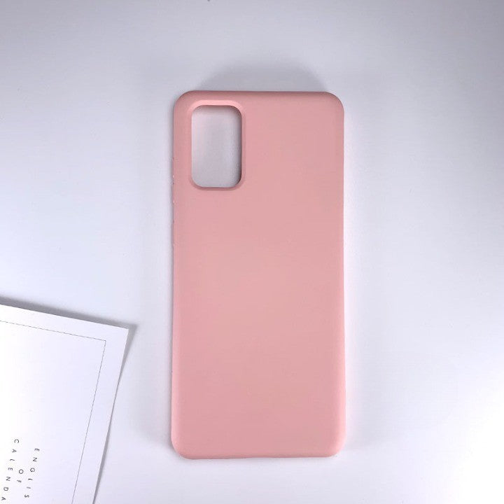 Husa protectie Flippy compatibila cu Samsung Galaxy S21 Ultra Liquid Silicone Case Roz-4