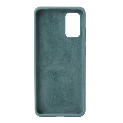 Husa protectie Flippy compatibila cu Samsung Galaxy S21 Ultra Liquid Silicone Case Verde-2