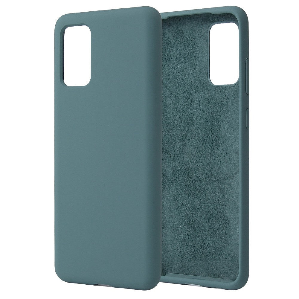 Husa protectie Flippy compatibila cu Samsung Galaxy S21 Ultra Liquid Silicone Case Verde-3