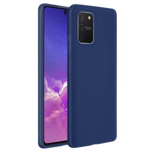 Husa protectie Flippy compatibila cu Samsung S10 Lite Matte Tpu Albastru inchis-0