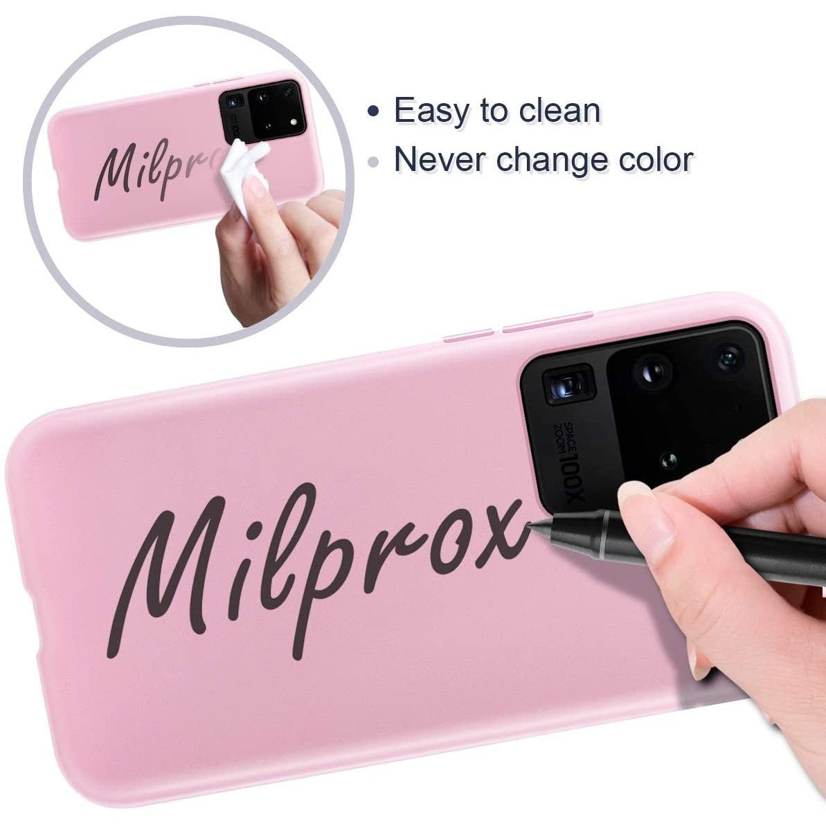 Husa protectie Flippy compatibila cu Samsung S20 Ultra Liquid Silicone Case Roz-3