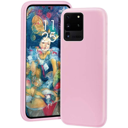 Husa protectie Flippy compatibila cu Samsung S21 5G Liquid Silicone Case Roz-0